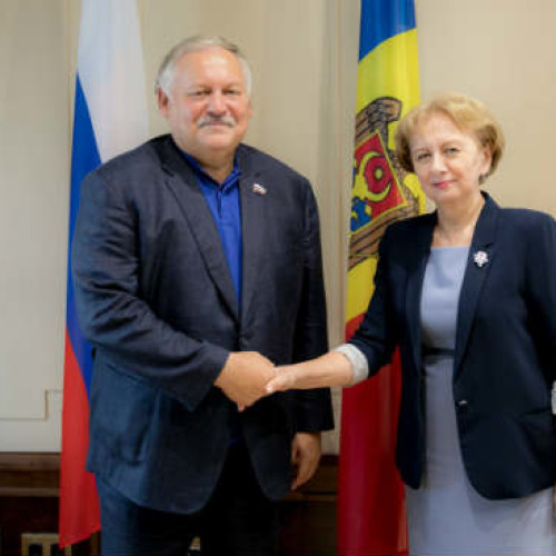 Спикер парламента Молдовы провела встречу с Первым зампредом Комитета по делам СНГ Госдумы РФ